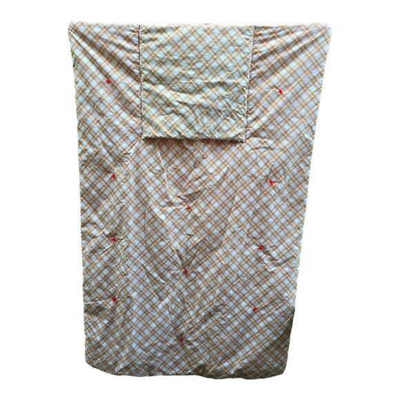Quillow Red Barn Tractor 2 in 1 Quilted Travel Pillow Fold Out Throw Blanket - Picture 2 of 14